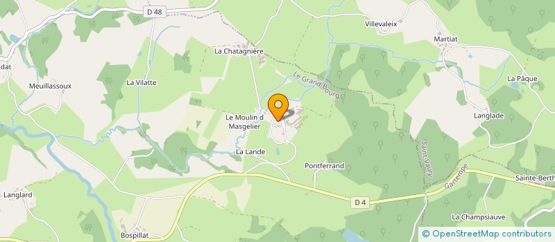 localisation de l'entreprise LES ECURIES DU MASGELIER à LE GRAND-BOURG
