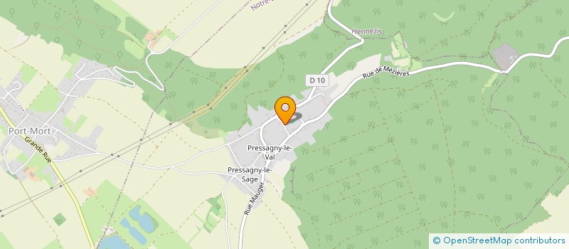 localisation de l'entreprise LES ECURIES DU PARC  PORT-MORT