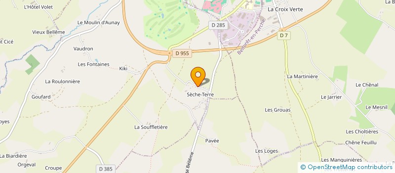 localisation de l'entreprise LES ECURIES DU PERCHE à SAINT-MARTIN-DU-VIEUX-BELLEME