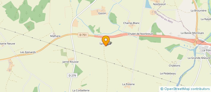 localisation de l'entreprise LES ECURIES DU PHOENIX  CHAUMES-EN-RETZ