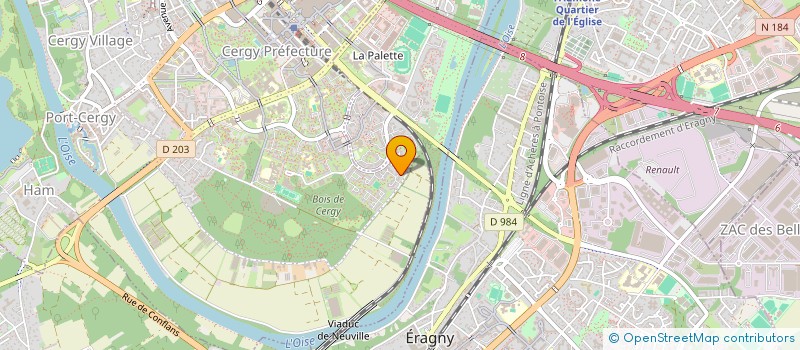 localisation de l'entreprise LES ECURIES DU PHOENIX  CERGY