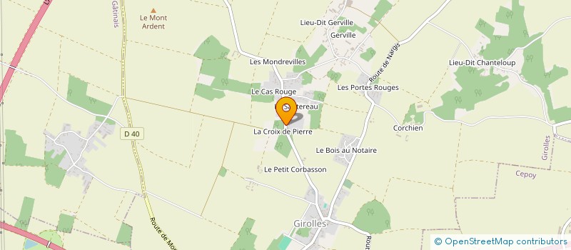 localisation de l'entreprise LES ECURIES DU PLENOY à GIROLLES