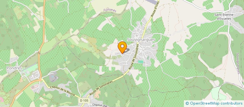 localisation de l'entreprise LES ECURIES DU ROY  SOUVIGNARGUES