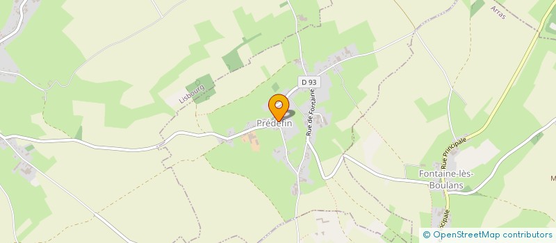 localisation de l'entreprise LES ECURIES DU VENT DE L'ESPOIR  PREDEFIN