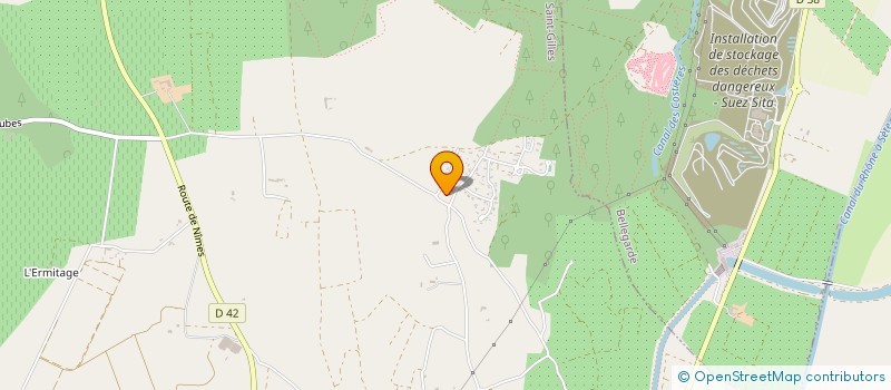 localisation de l'entreprise LES ECURIES DU VENTOURET  ST GILLES