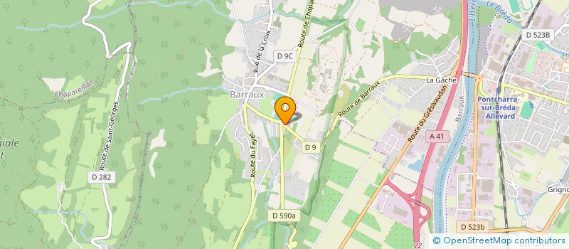 localisation de l'entreprise LES ECURIES DU ZEPHYR  BARRAUX