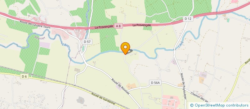 localisation de l'entreprise LES ECURIES LA FINCA à TRETS