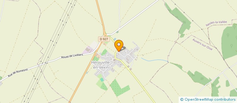 localisation de l'entreprise LES ECURIES LE PARADIS DES LOULOUS  HEROUVILLE-EN-VEXIN