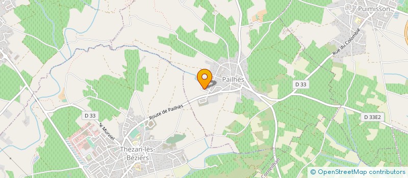 localisation de l'entreprise LES ECURIES LES EMBRUNS D'OR  THEZAN-LES-BEZIERS