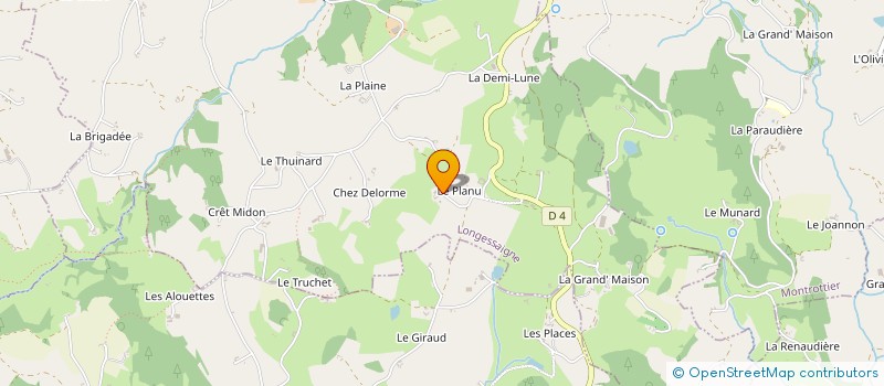 localisation de l'entreprise LES ECURIES NATURE WESTERN  LONGESSAIGNE