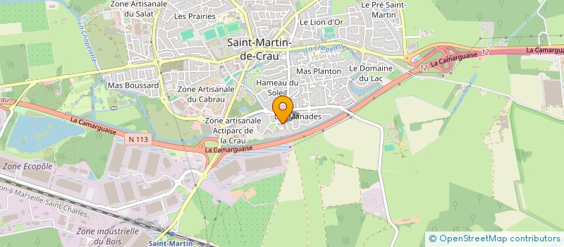 localisation de l'entreprise LES ECURIES PIERRELLES à SAINT MARTIN DE CRAU