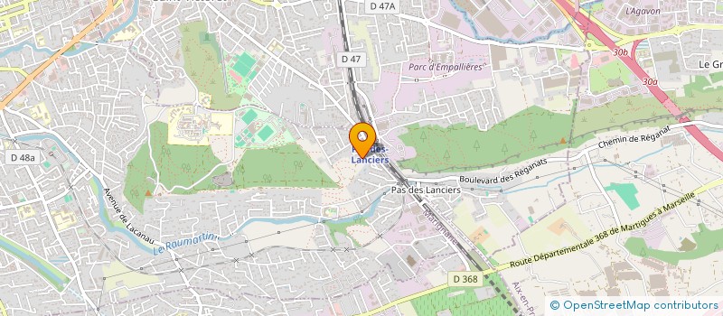 localisation de l'entreprise LES ECURIES ST GEORGES ECURIE DE PROPRIETAIRE  MARIGNANE
