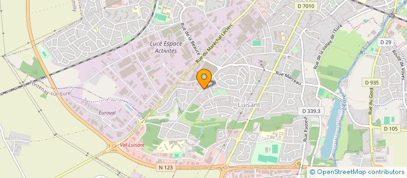 localisation de l'entreprise LES ECURIES TYSSANDIER à LUISANT