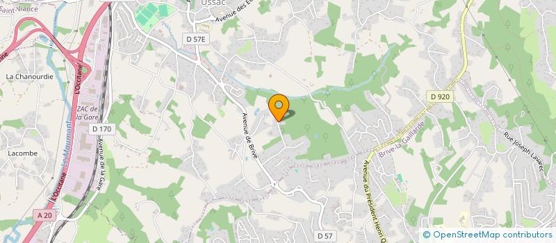 localisation de l'entreprise LES ECUS  USSAC