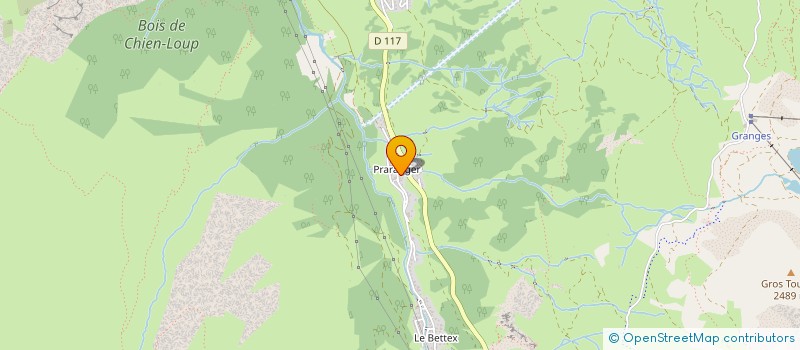 localisation de l'entreprise LES EDELWEIS - ALVI  LES BELLEVILLE