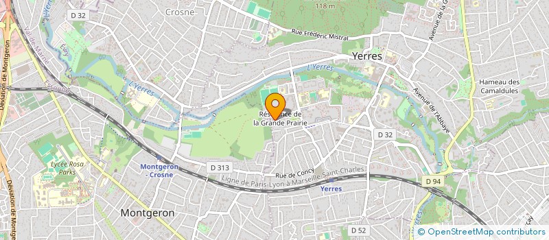 localisation de l'entreprise LES EDELWEISS  YERRES