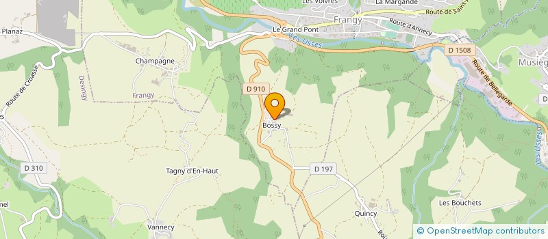 localisation de l'entreprise LES EDELWEISS à FRANGY