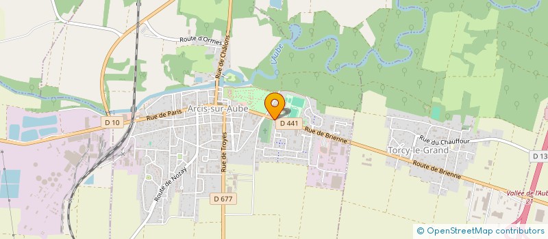 localisation de l'entreprise LES EDELWEISS  ARCIS-SUR-AUBE