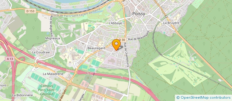 localisation de l'entreprise LES EDITIONS 1920  POISSY