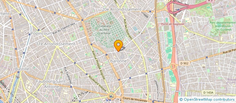 localisation de l'entreprise LES EDITIONS 24X36  PARIS