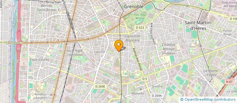 localisation de l'entreprise LES EDITIONS BLANCHE DE PEUTEREY  GRENOBLE