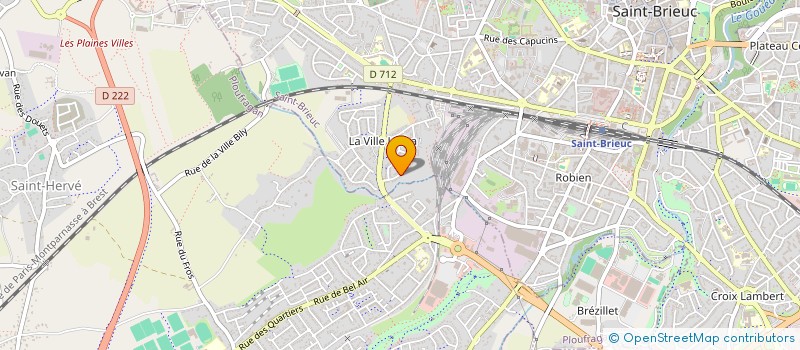 localisation de l'entreprise LES EDITIONS BRAQUAGE à SAINT-BRIEUC