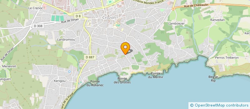 localisation de l'entreprise LES EDITIONS BUISSONNIERES  CROZON