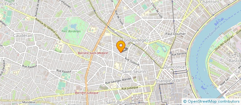 localisation de l'entreprise LES EDITIONS CARADEC à BORDEAUX