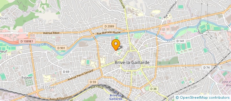 localisation de l'entreprise LES EDITIONS CORREZIENNES à BRIVE-LA-GAILLARDE