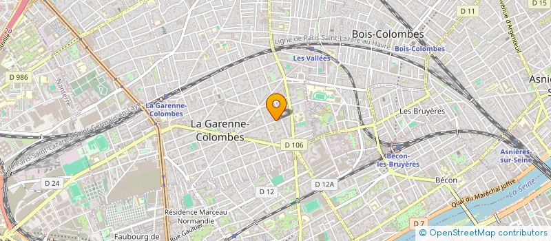 localisation de l'entreprise LES EDITIONS D'ART DANIEL BOULOGNE  LA GARENNE-COLOMBES