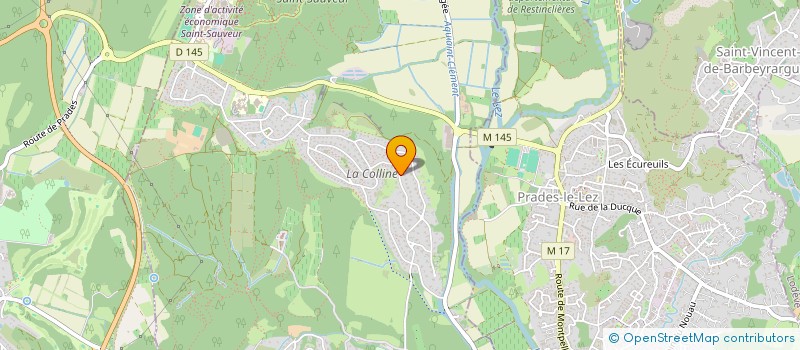 localisation de l'entreprise LES EDITIONS D'AVALLON  SAINT-CLEMENT-DE-RIVIERE