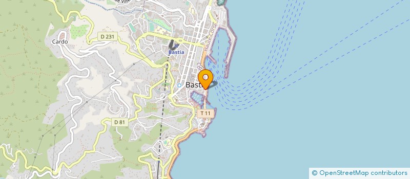 localisation de l'entreprise LES EDITIONS D'AZUR à BASTIA