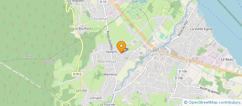 localisation de l'entreprise LES EDITIONS DE BELLEVARDE à SAINT-JORIOZ