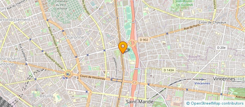 localisation de l'entreprise LES EDITIONS DE L'AMANDIER  PARIS