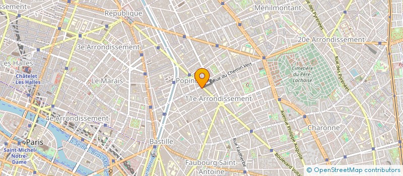 localisation de l'entreprise LES EDITIONS DE L'ANTILOPE  PARIS