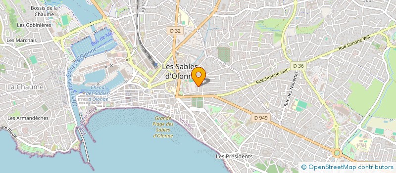 localisation de l'entreprise LES EDITIONS DE L'ATLANTIDE à LES SABLES D'OLONNE