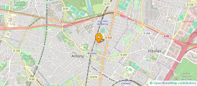 localisation de l'entreprise LES EDITIONS DE L AVENUE à ANTONY