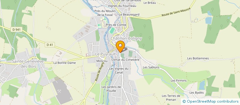 localisation de l'entreprise LES EDITIONS DE L'ECLUSE à CHATILLON-COLIGNY