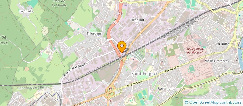 localisation de l'entreprise LES EDITIONS DE L'IMPRIMEUR  BESANCON