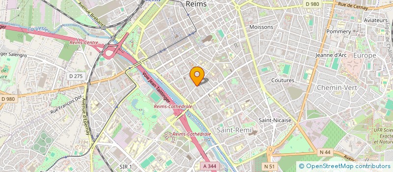 localisation de l'entreprise LES EDITIONS DE L'INFINI  REIMS