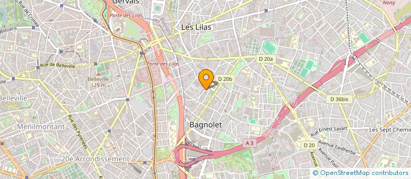 localisation de l'entreprise LES EDITIONS DE LA DHUYS à BAGNOLET