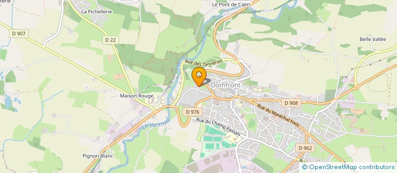 localisation de l'entreprise LES EDITIONS DE LA FOUGERE à DOMFRONT-EN-POIRAIE