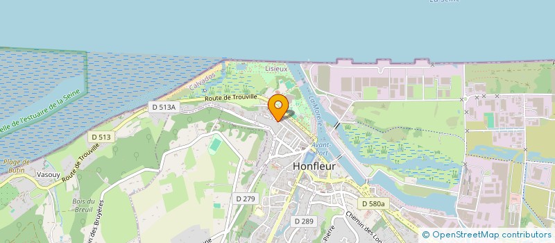 localisation de l'entreprise LES EDITIONS DE LA LIEUTENANCE  HONFLEUR