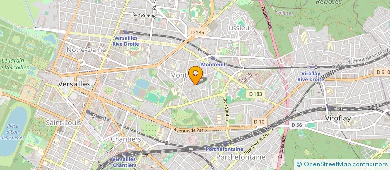 localisation de l'entreprise LES EDITIONS DE LA MALLE VOLANTE à VERSAILLES