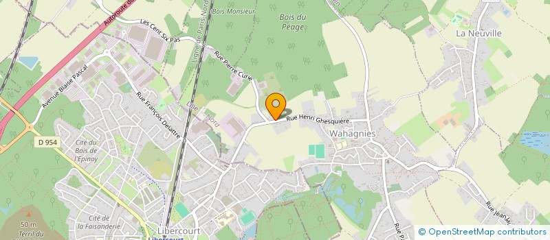 localisation de l'entreprise LES EDITIONS DE LA POIVRIERE  WAHAGNIES