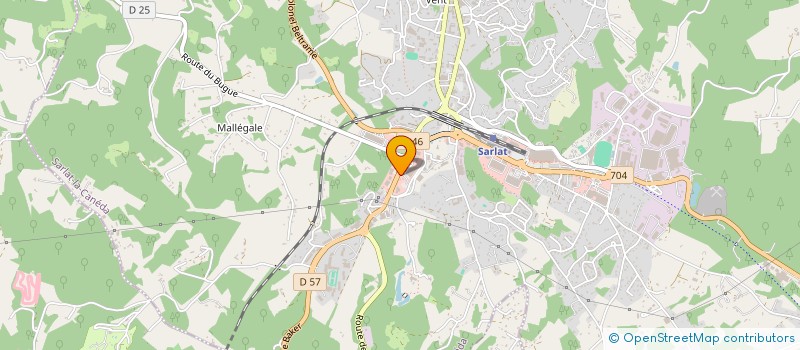 localisation de l'entreprise LES EDITIONS DE LA RIVE à SARLAT-LA-CANEDA