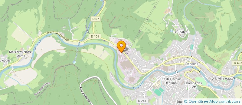 localisation de l'entreprise LES EDITIONS DE LA SALAMANDRE SARL  ORNANS