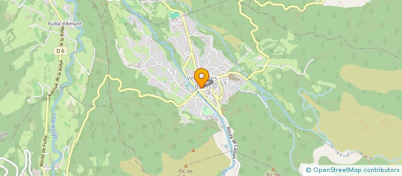localisation de l'entreprise LES EDITIONS DE MIREILLE à VERNET-LES-BAINS