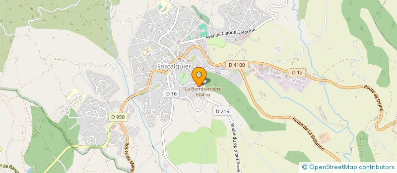 localisation de l'entreprise LES EDITIONS DE PROVENCE  FORCALQUIER