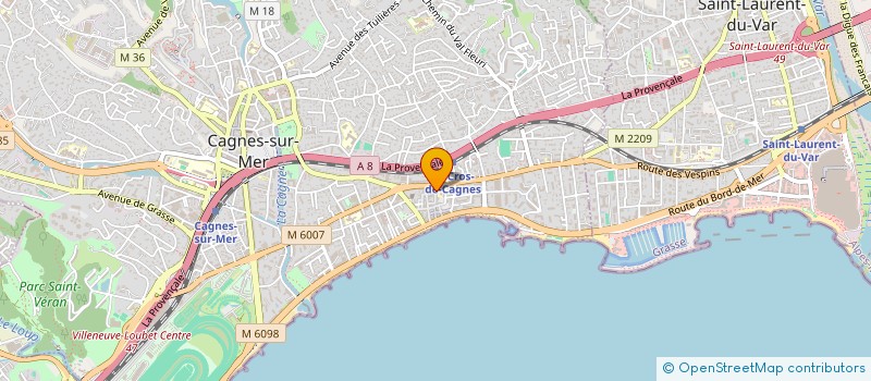 localisation de l'entreprise LES EDITIONS DE PROXIMITE à CAGNES-SUR-MER